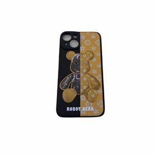 Robot Bear Yellow Gold Phone Case iPhone 14